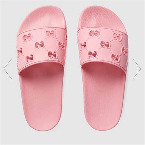 pink gucci flip flops|gucci inspired flip flops.